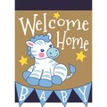 Magnolia Garden Flags 13 x 18 in Welcome Home Baby Boy Polyester Garden Flag M010022